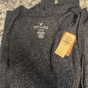 American Eagle Outfitters Soft & Sexy Plush Sweater - Dark Gray